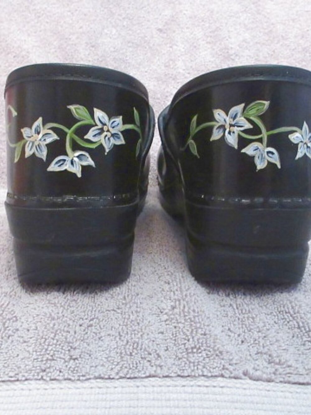 Dansko Limited Edition Cabrio Leather Clog Shoes Size 41 10.5 11 Artist Signed - Picture 9 of 12